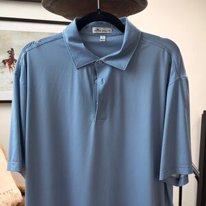 Peter Millar Men's Light Blue Polo Shirt